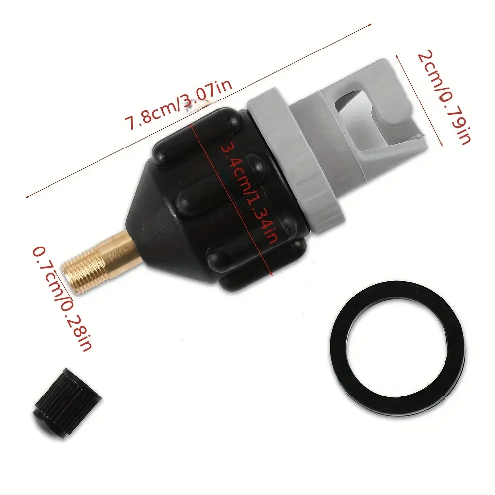1 Stück Nylon SUP Board Luftventiladapter, aufblasbarer Pumpenadapter für Kajak und Boot – langlebiges Zubehör für Wassersportgeräte – Detail 3