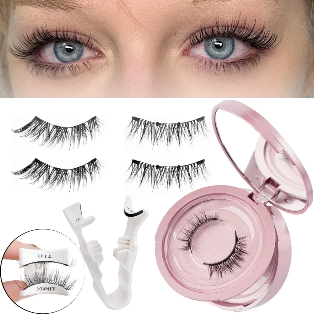 Magnetische Wimpers 1/2 Paar Handgemaakte 3D Nertsen Wimpers Herbruikbare Valse Wimpers Set Natuurlijke Lange Valse Wimper Make-Up Pincet Tool