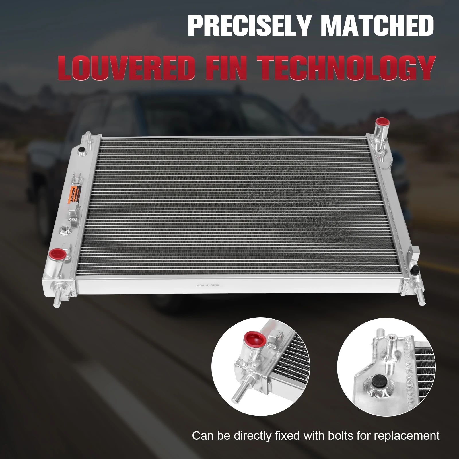 Refrigeradores de óleo do motor do radiador de refrigeração da substituição do radiador de alumínio do núcleo de 2 fileiras para chevrolet captiva sport 2008-2015