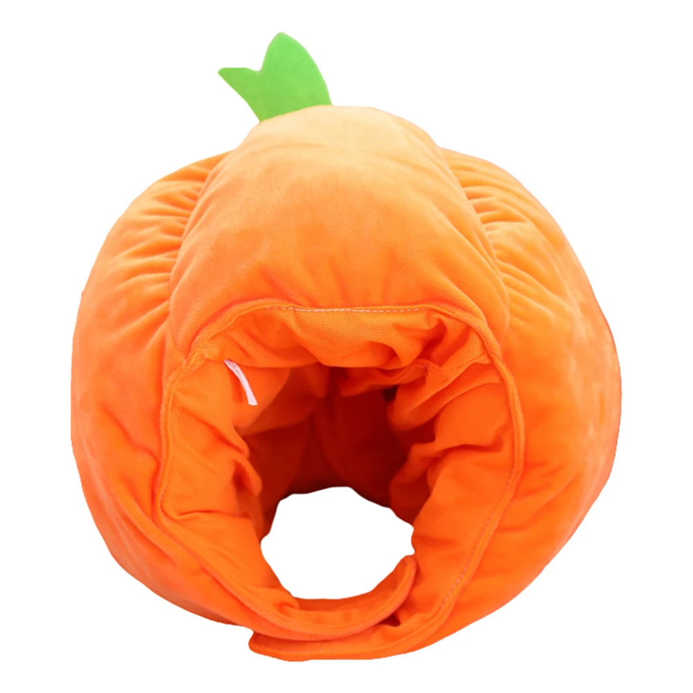 

Pumpkin Hat for Kids Head Cover Clothes Dress up Accessory Orange Adjustable Headwear
