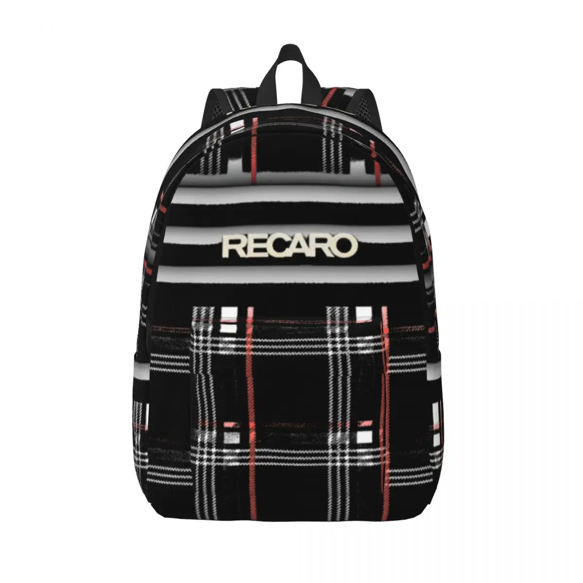 Logo Seat Upholstery Backpack for Kindergarten Primary School Student Recaros Bookbag Boy Girl Kids Canvas Daypack with Pocket