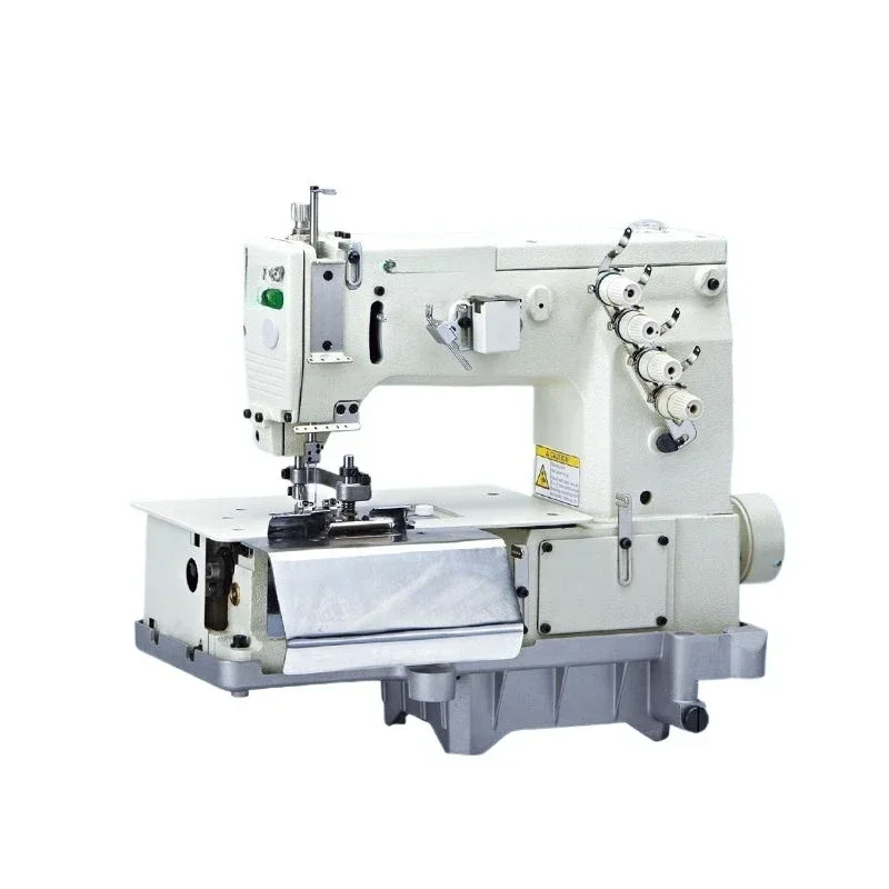 

Brand new pants machine 2000C high-speed double-needle pants with knives, earphones, pants loop machine