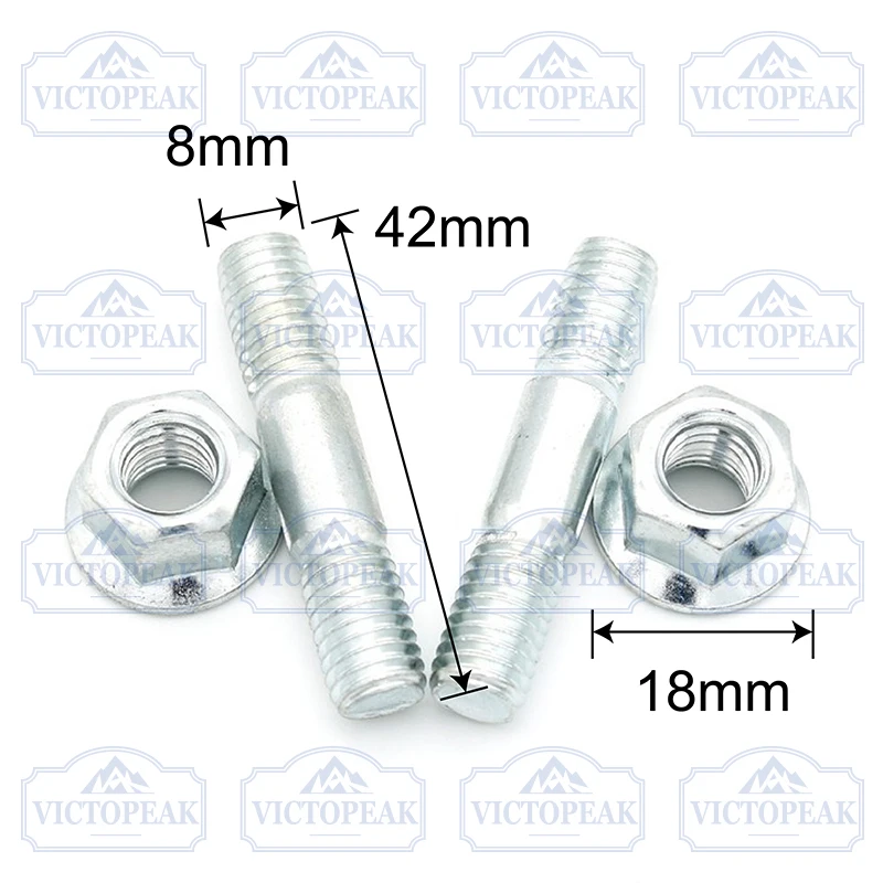 Garden Tool Parts Accessories 5200 Chainsaw Attachment Guide Bar Studs and Nuts