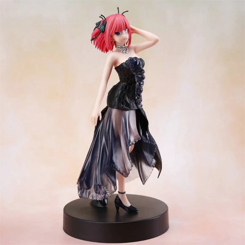 Original Banpresto 18CM Nakano Nino Anime Figure The Quintessential Quintuplets Dress Style Model Doll Collection Birthday Gift