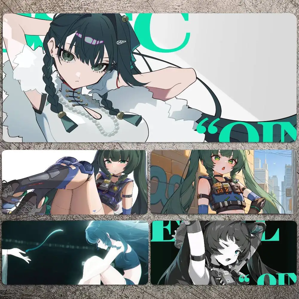 Qingyi Game Zenless Zone Zero Mousepad Non-slip Suitable For Office Computers Laptops E-sports Game Desk Mats XXL Keyboard