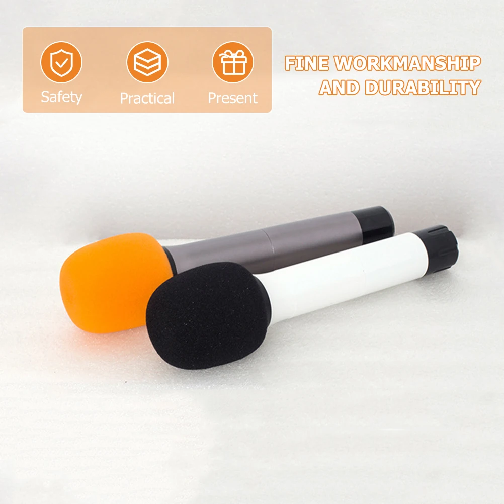 

10 Pcs Anti-fall and Anti- Hood Net Microphone Foam Covers Handheld Windsreen Screen Protection for Microphones Sponge