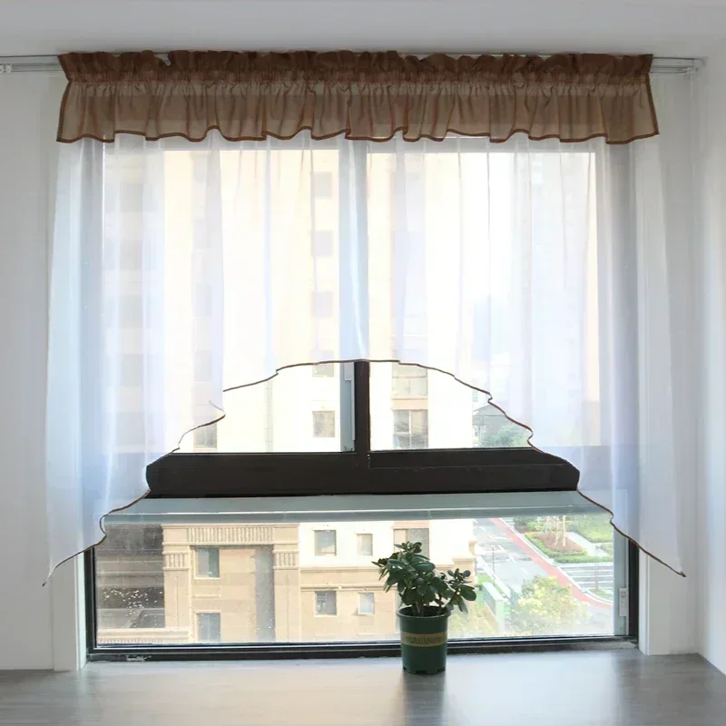Window Curtain Tape with Rod-pocket, Simple Valance Design, Valance Design, Living Room, Kitchen
