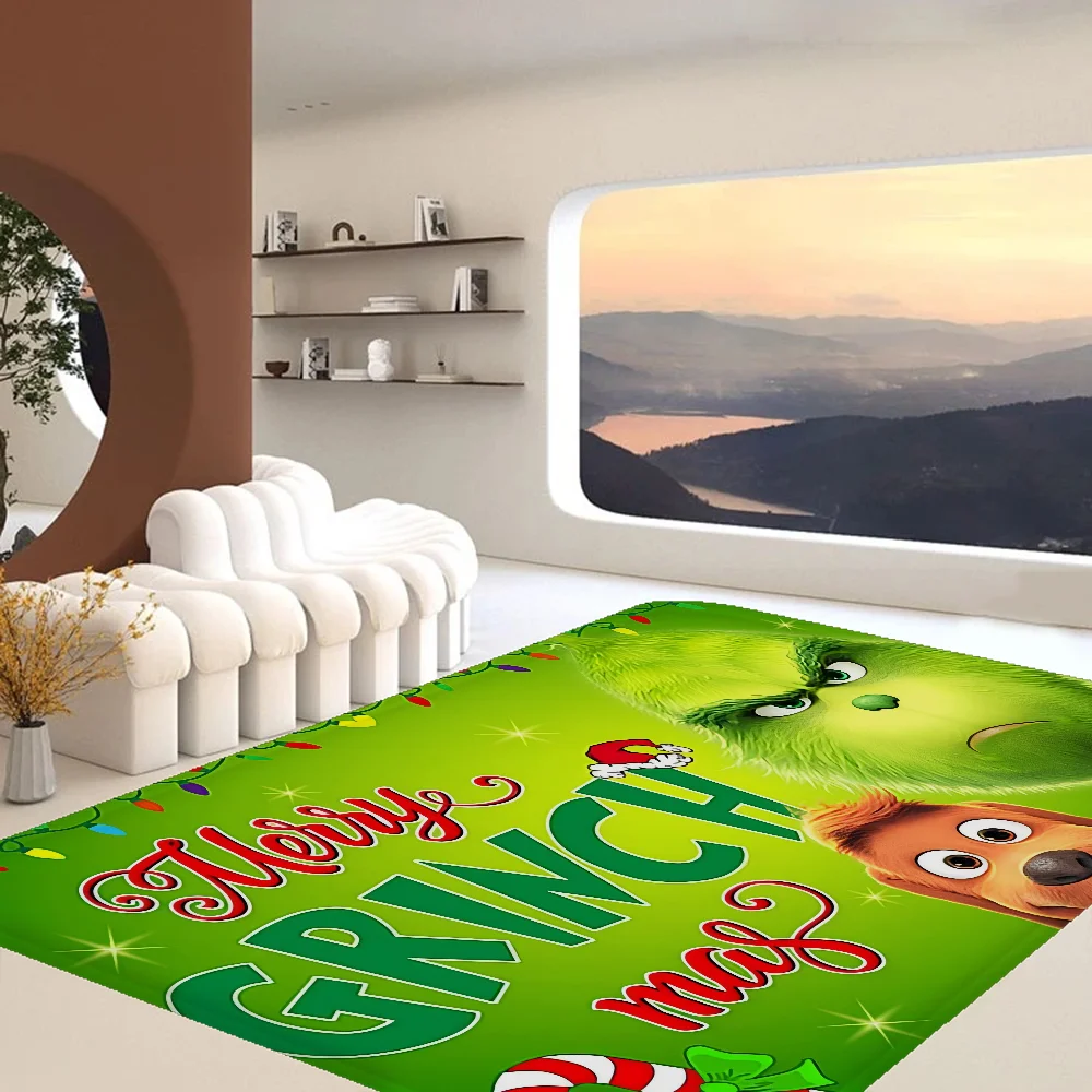 Cartoon The G-Grinch Room Mats Anti-slip Absorb Water Long Strip Cushion Bedroon Mat Household Carpets