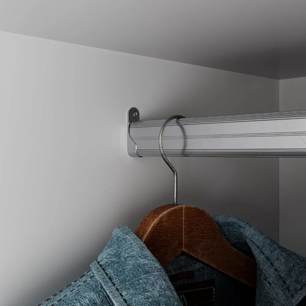 منظم خزانة غرفة النوم قائم بذاته مع قضيب تعليق وأدراج تخزين #6