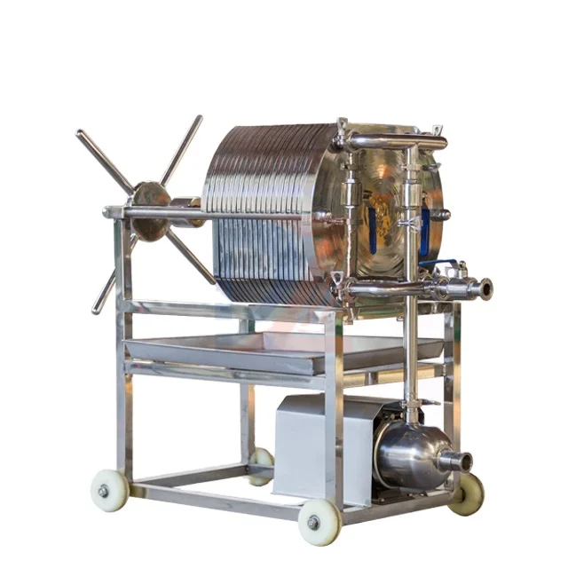 Stainless steel multilayer filter press for clarifying olive oil filtro prensa