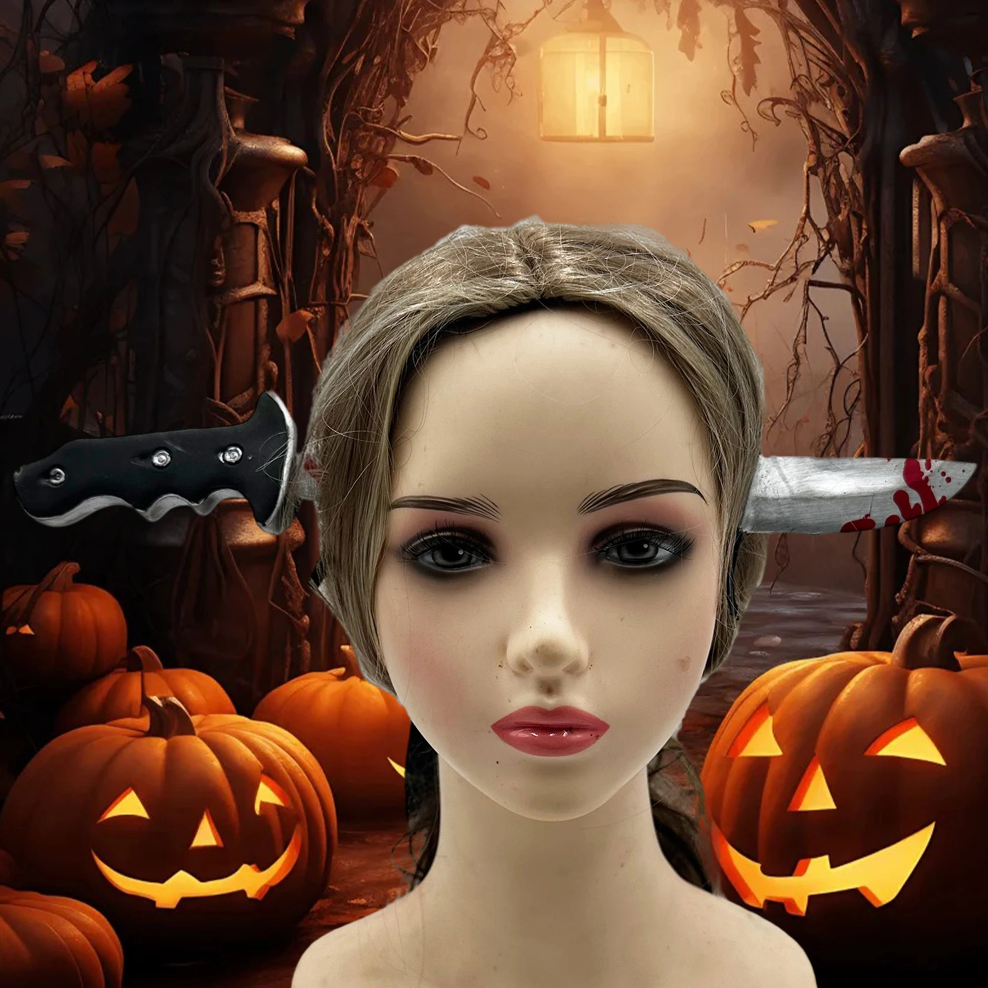 Creepy Chainsaw Headband for Adults Kids Novelty Spooky Lightweight Saw Hair Hoop for Halloween Costume Party