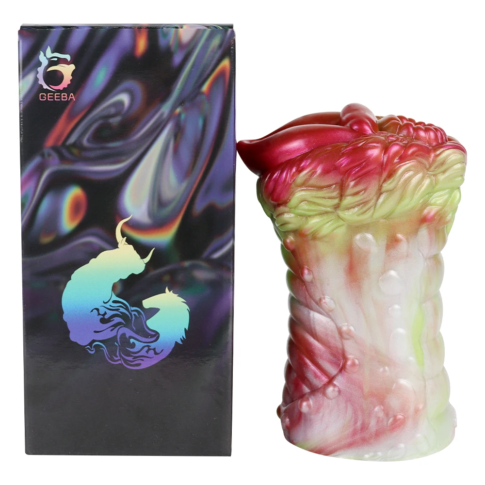 Geeba copo masturbador masculino de canal duplo, vagina realista, brinquedos sexuais para homens, todos os acesso, silicone macio, onahole, bolso, buceta, loja dos eua