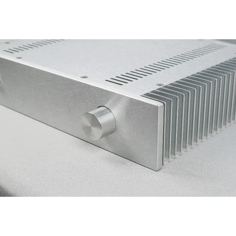All Aluminum Single Side Heat Dissipation Power Amplifier Chassis DIY Audio Enclosure For HIFI Amplifier Assembly Project
