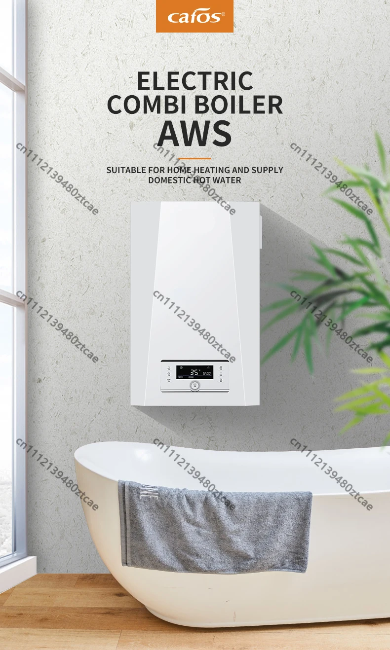 12KW 3 Phase Wall Mounted Magnetic Induction Electric Boiler WIFI Remote Control Heating & Hot Water Heater Factory Price