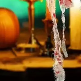 Blood Cloth Halloween Decoration Halloween Scene Setter Halloween Blood Cloth Spooky Fabric Strip Drape for Haunted for Party