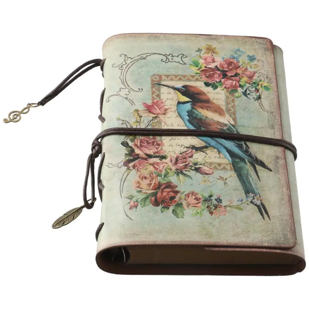 Vintage Writing Notebook Classic Note Mask Personal Diary Notebook Refillable Traveler Notebook