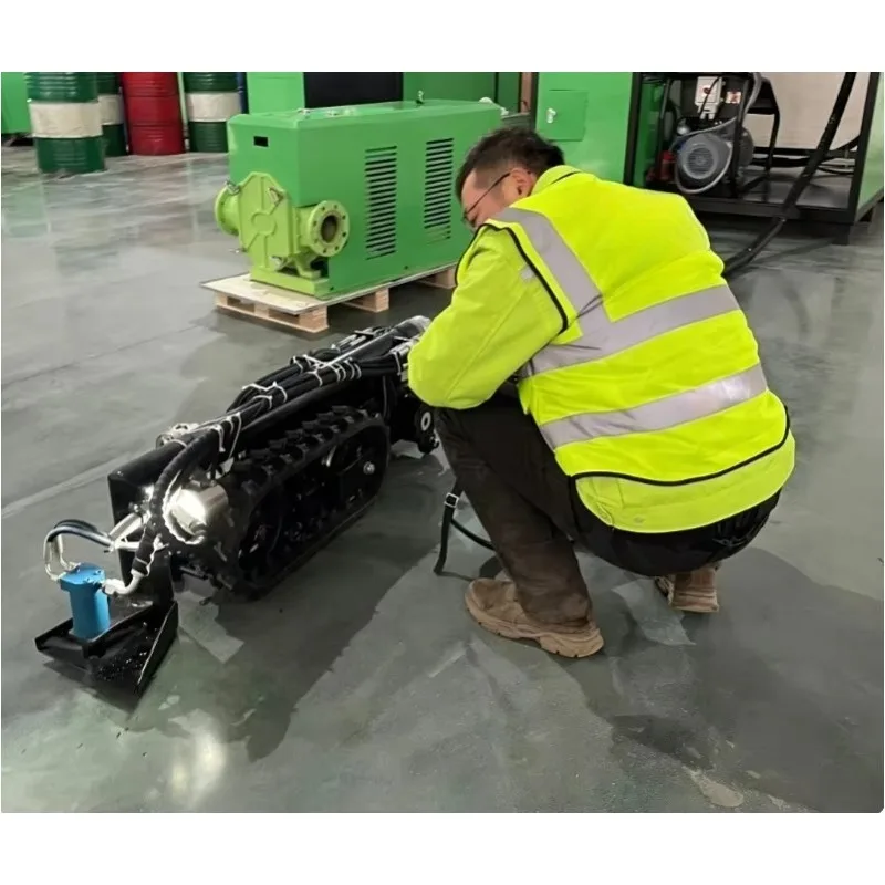 Remote Control Crawler Steel Silt Removal Underwater Sludge Sand Sea Pond Tracked Cleaning Dredging Robot