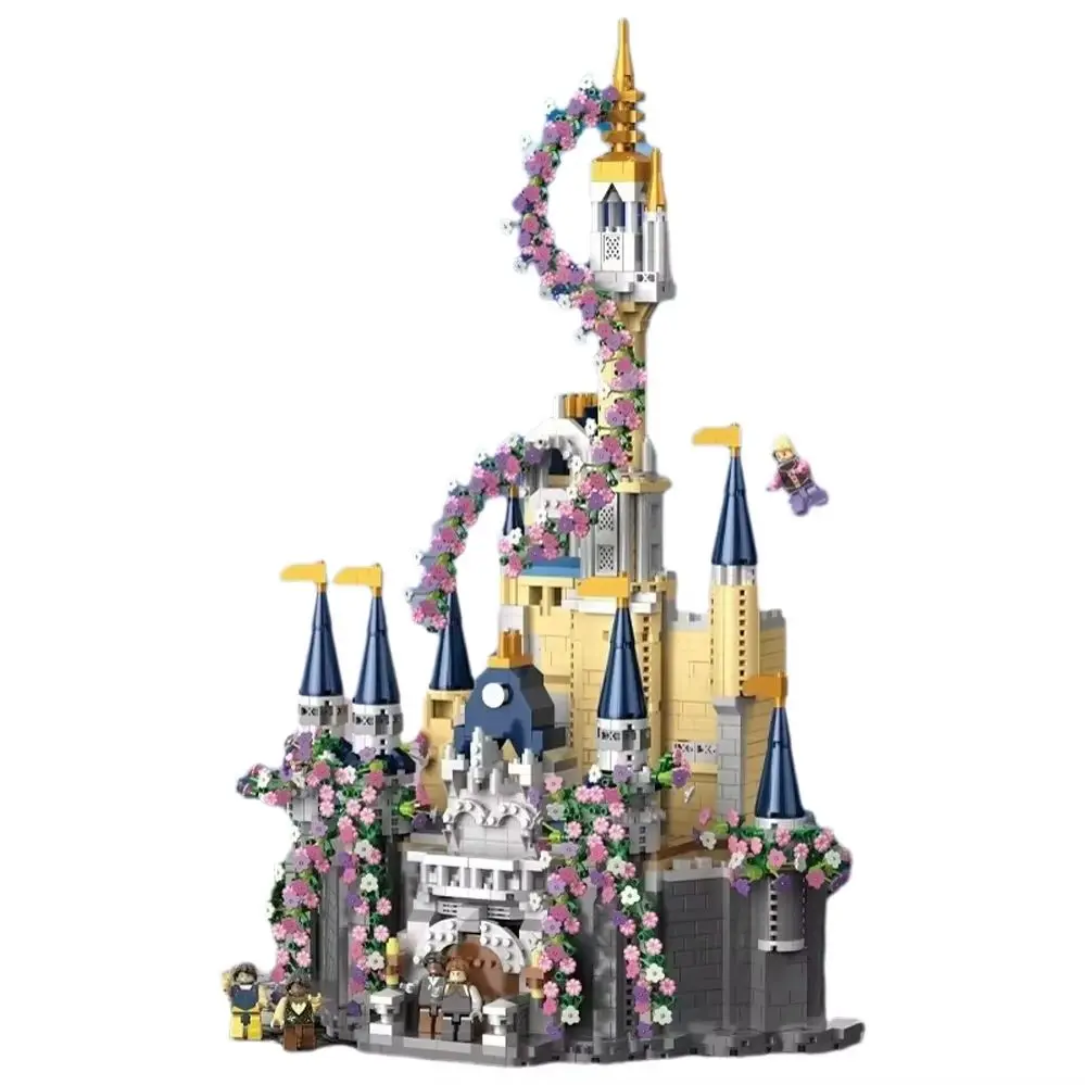 Creative Fairy Tale Princess Castle Mini Building Blocks Tabletop Decoration Building Micro Brick Children's Toy Birthday Gifts - view 5