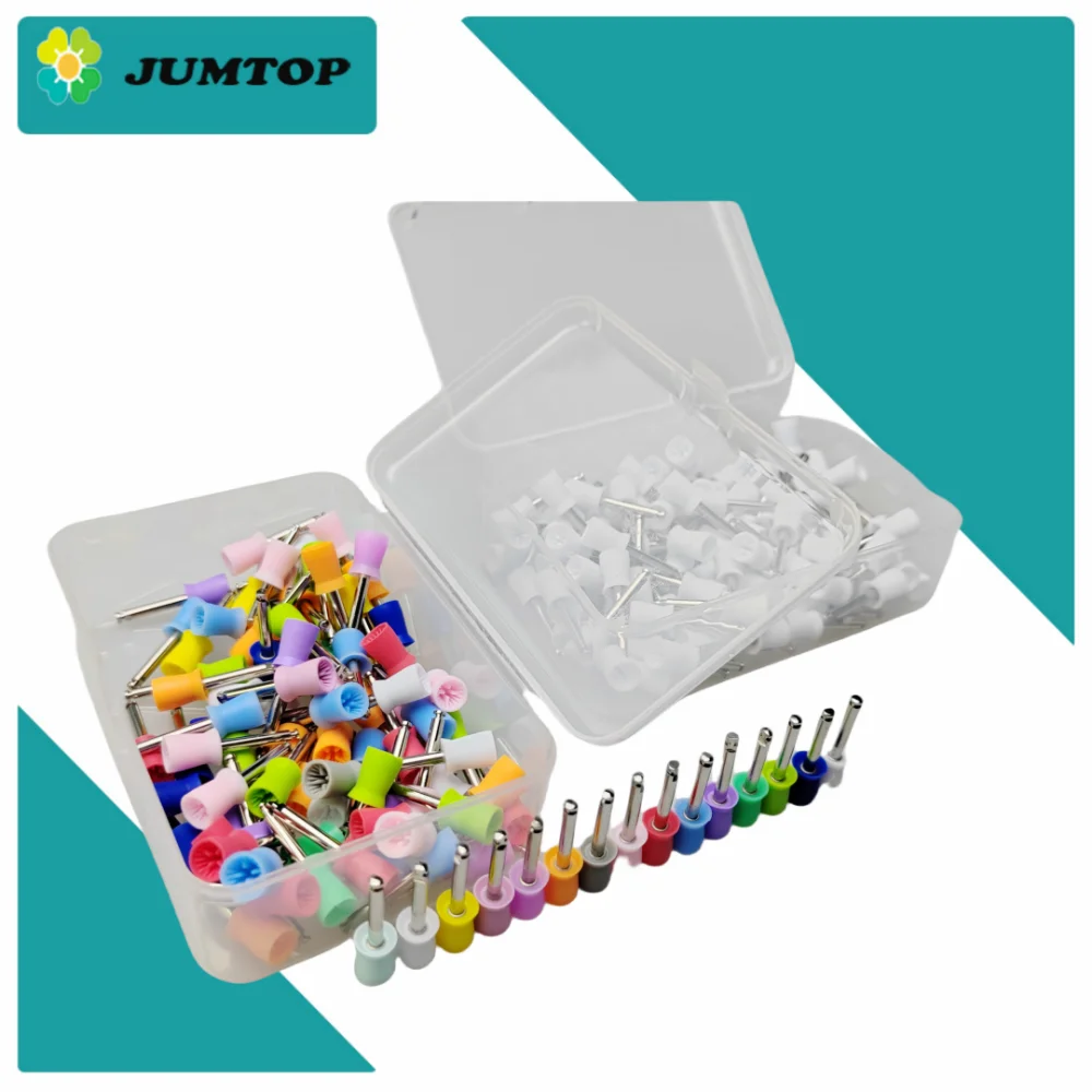 

JUMTOP чашка для полировки зубов, защелка, резиновая щетка для полировки зубов, профилактическая чашка для низкоскоростного наконечника, гигиена полости рта