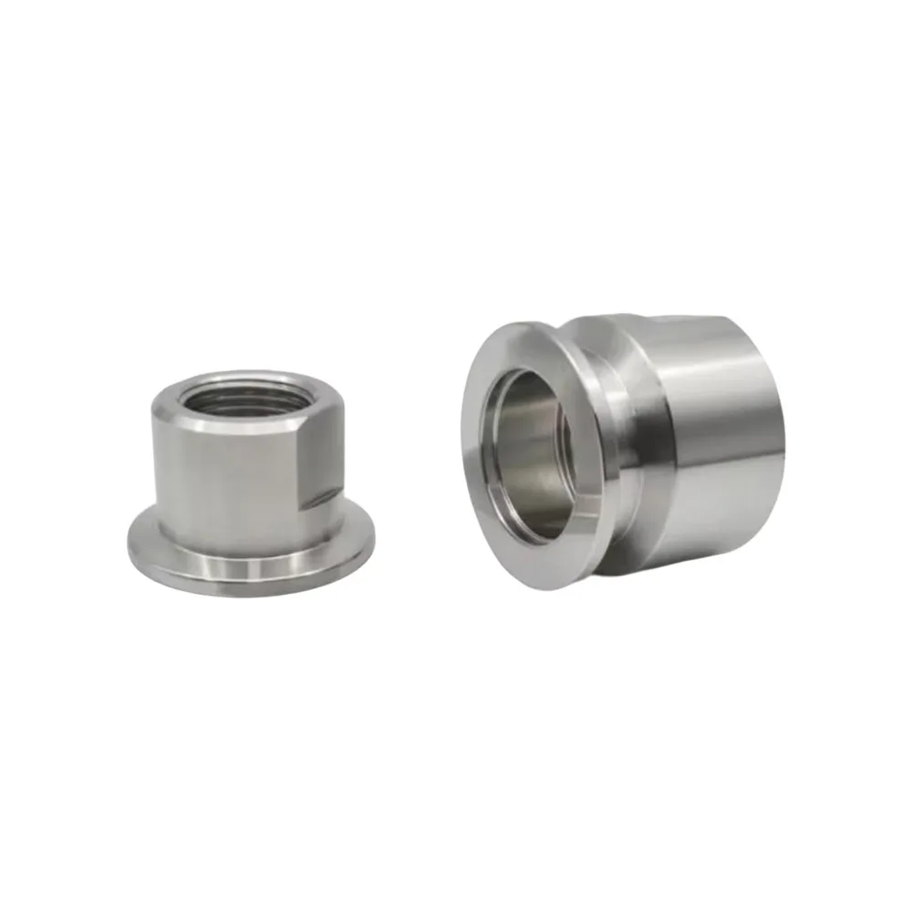 KF16 KF25 KF40 KF50 Vacuum Adapter 304 Stainless Steel BSPT Female Thread Flange Joint with Milled Edge