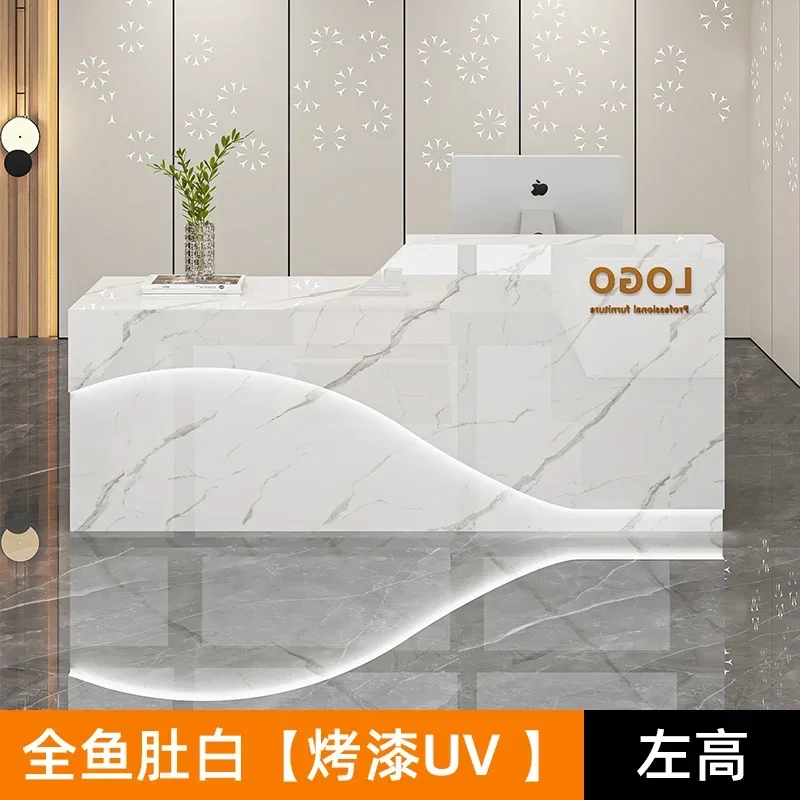 

Luxury Simple Reception Counter Table Senior Modern Unique Bar Counter Salon Classic Escritorio Recepcion Commercial Furniture