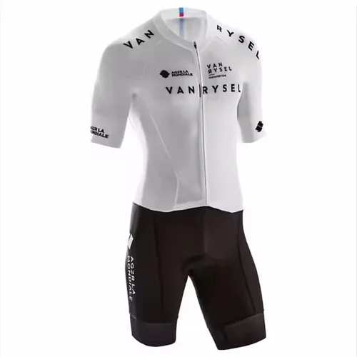 VANRYSEL Traje de triatlón para hombre Drive Tri Aero Speedsuit Deportes Ciclismo Correr Natación Mundo Mono Skinsuit Ropa de polea