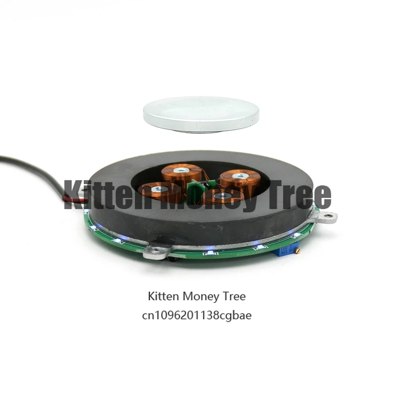 

DIY Magnetic Levitation Module Platform With 4 Led Lights Can Load-Bearing 500G Magnetic Floating DIY Kit Floating Toy