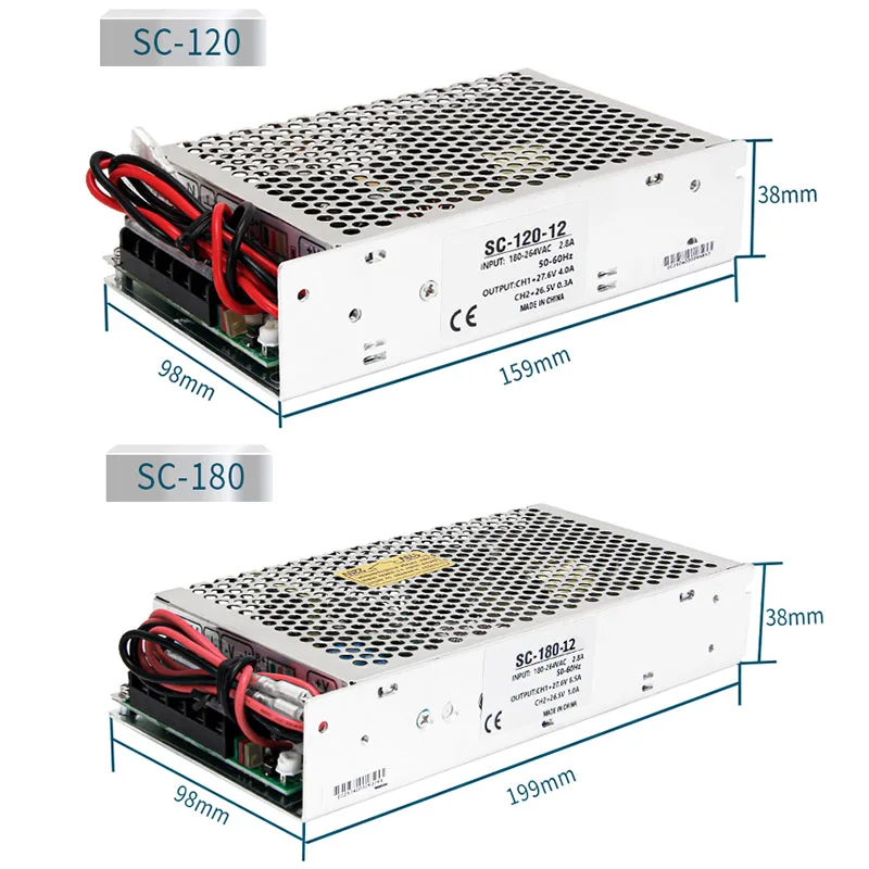 MZMW UPS/funkcja ładowania przełączania zasilania SC-35W 60W 120W 180W 12V 24V Monitor 110/220v AC/DC SC-120-12V ładowania akumulatora