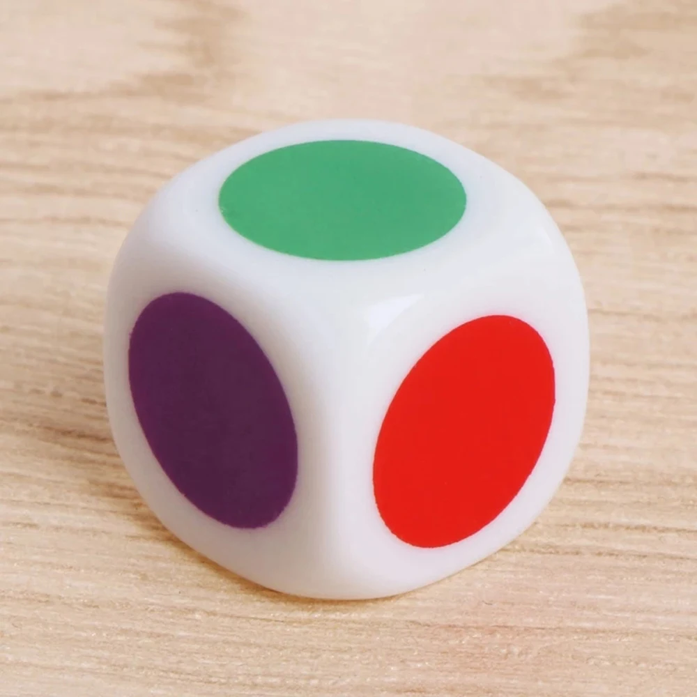 

High Quality Family Board Game Acrylic Puzzle Game Table Games Cube Dice White Color Six Sided Dices