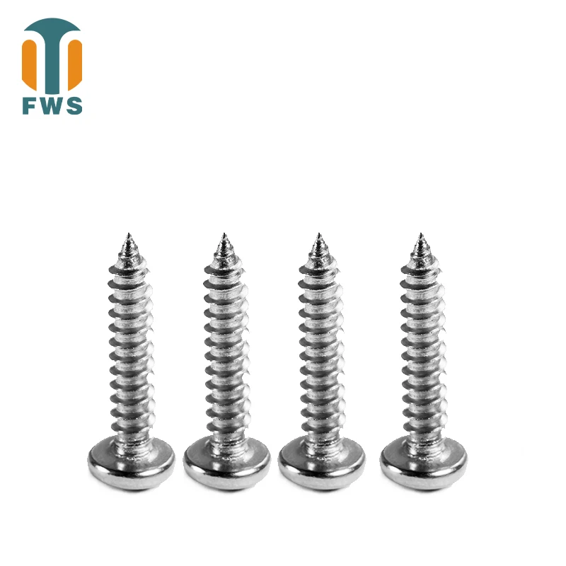 

304 A2-70 Stainless Steel Phillips Pan Round Head Self Tapping Furniture Wood ScrewM4.2M4.8M5.5M6.3