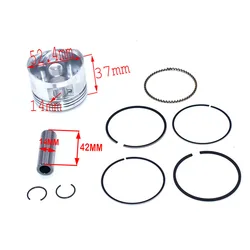 52.4mm 125CC Piston Kit Engine Parts Piston Ring Pin Circlip for Lifan S125 LF Dirt Pit Bike Motorcycle