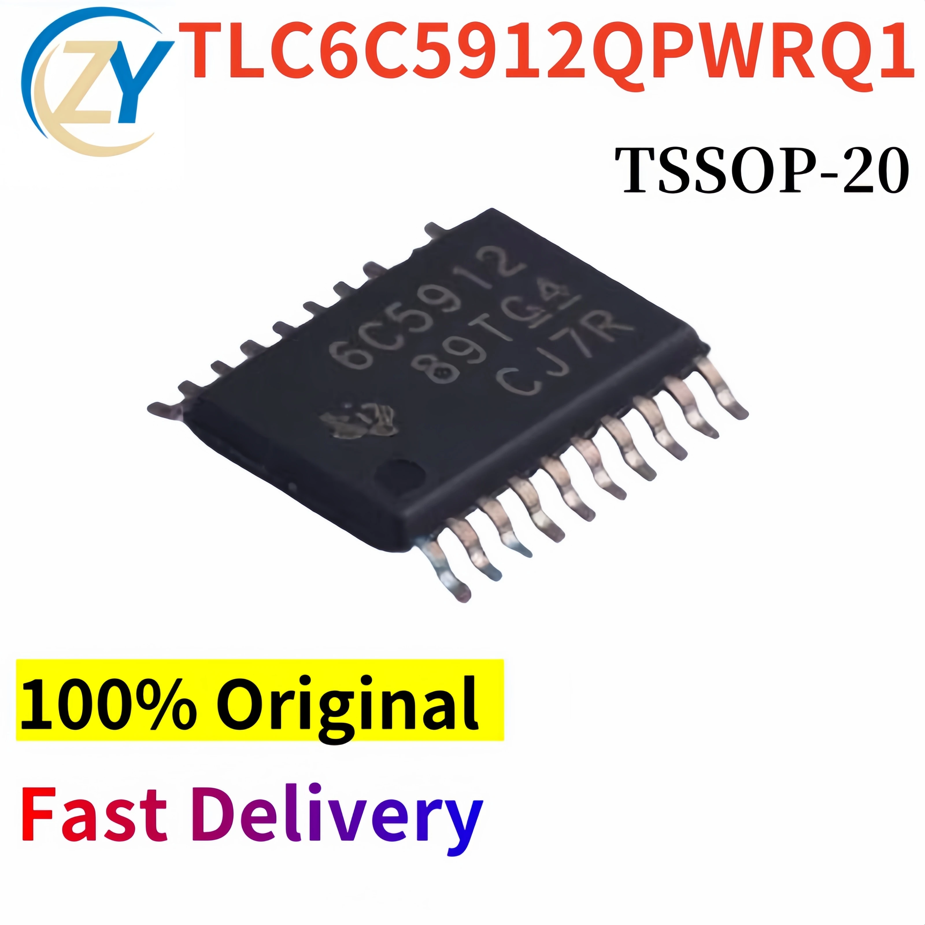 (2pcs) TLC6C5912 LED Drivers TLC6C5912QPWRQ1 TSSOP-20 100% Original & In Stock