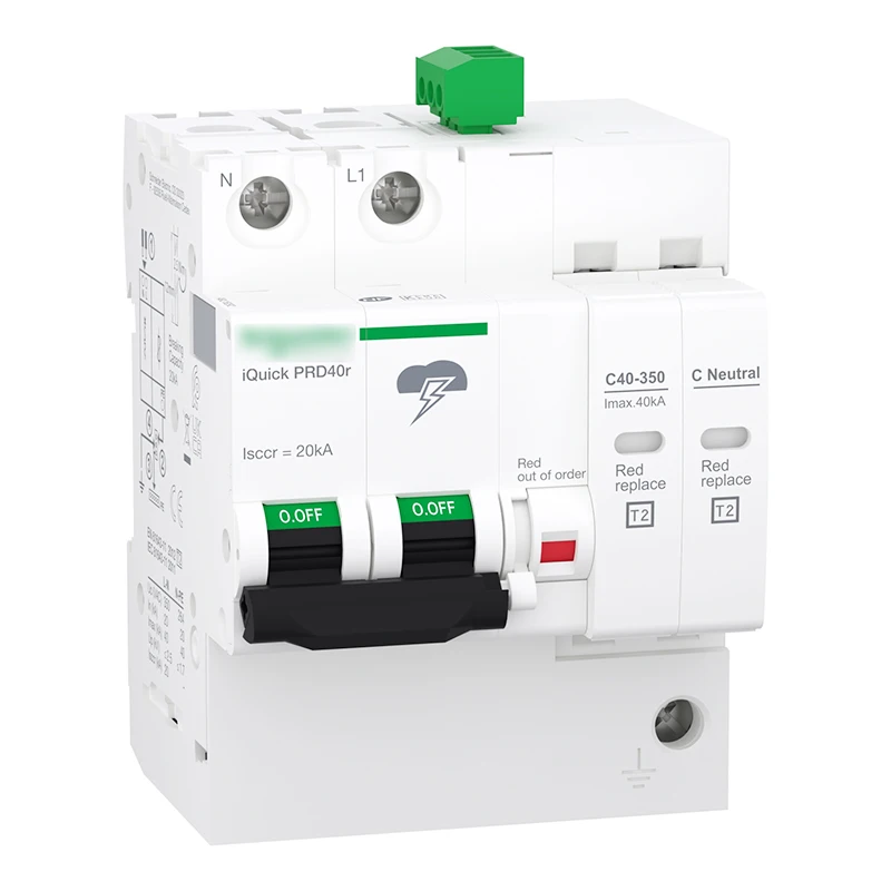 Original Brand New A9L16298 IQuick PRD40r Modular Surge Arrester - 1 Pole + N - 350V - with Remote Transfer