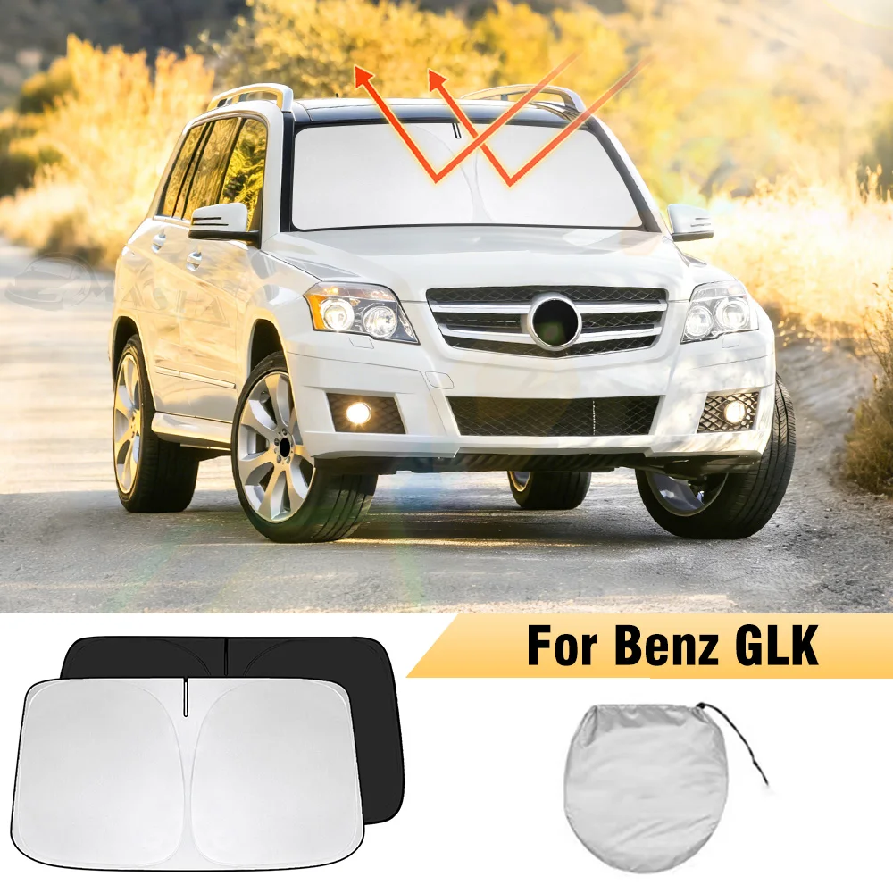 

Windshield Sun Shade for Mercedes-Benz GLK X204 Window Shade Sun Visor Cover Foldable Blocks UV Rays