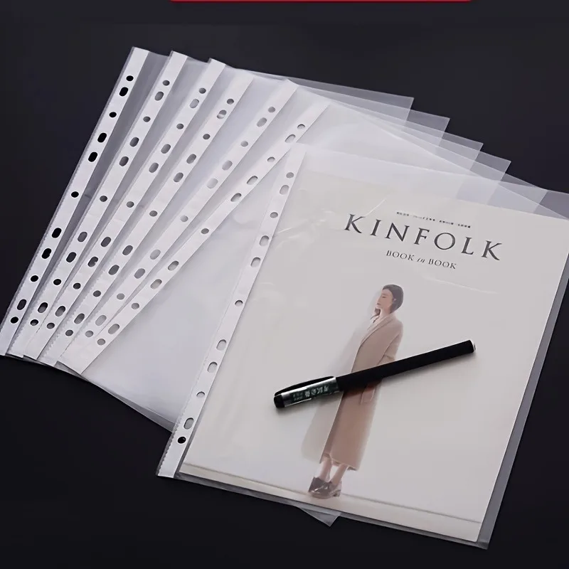 50pcs A4 Transparent Folders, Durable ABS Material- Ideal for Home, Office, or School Document Organization