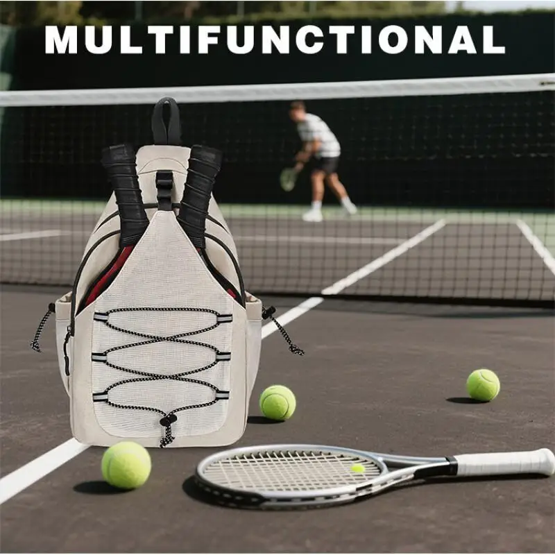 مضرب تخزين التنس المحمولة أضعاف حقيبة ماكياج الموضة السفر مقاومة للاهتراء سعة كبيرة متعددة الوظائف حقيبة يد مقاومة للماء #1