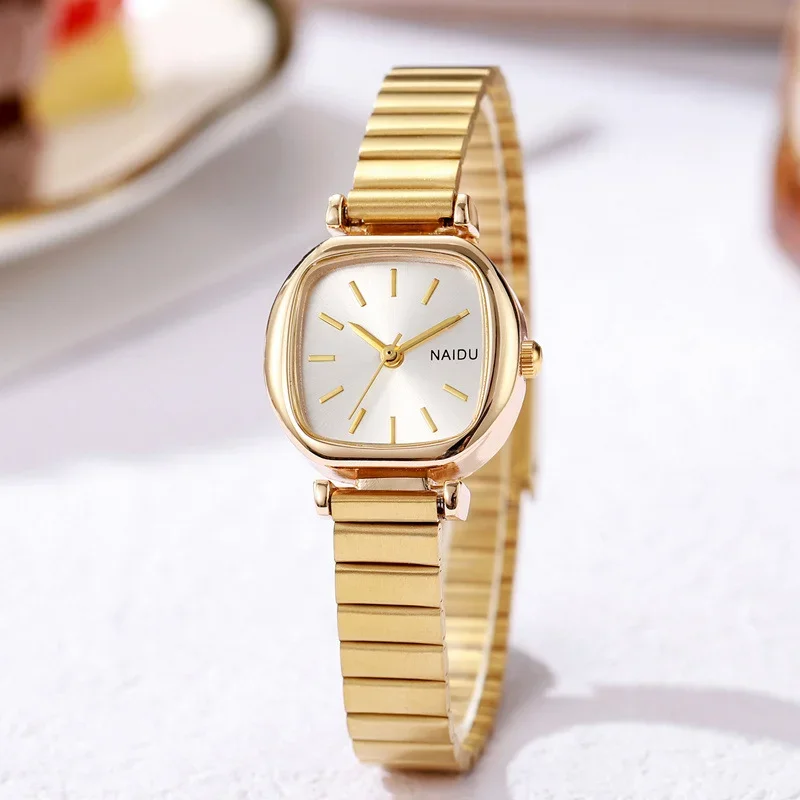 Fashion Women Watches Luxury Gold Colors Watch Ladies Steel Strap Quartz Wristwatch Clock Relogio Feminino Reloj Mujer