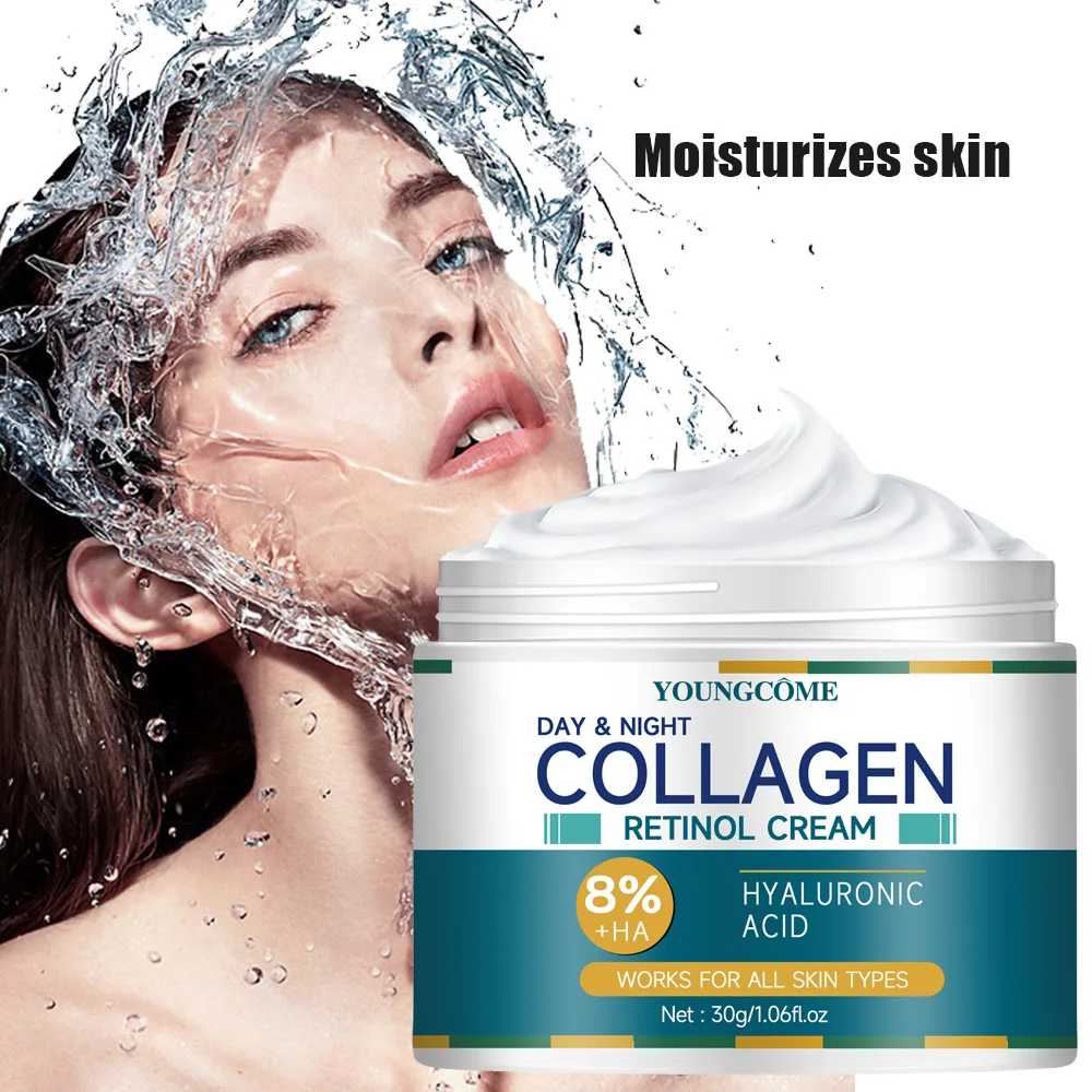 Collagen Cream deeply Hydrates Nourishes The Skin to Restore Elasticity Radiance Moisturizing Anti-wrinkle Aging Shrinks Pores