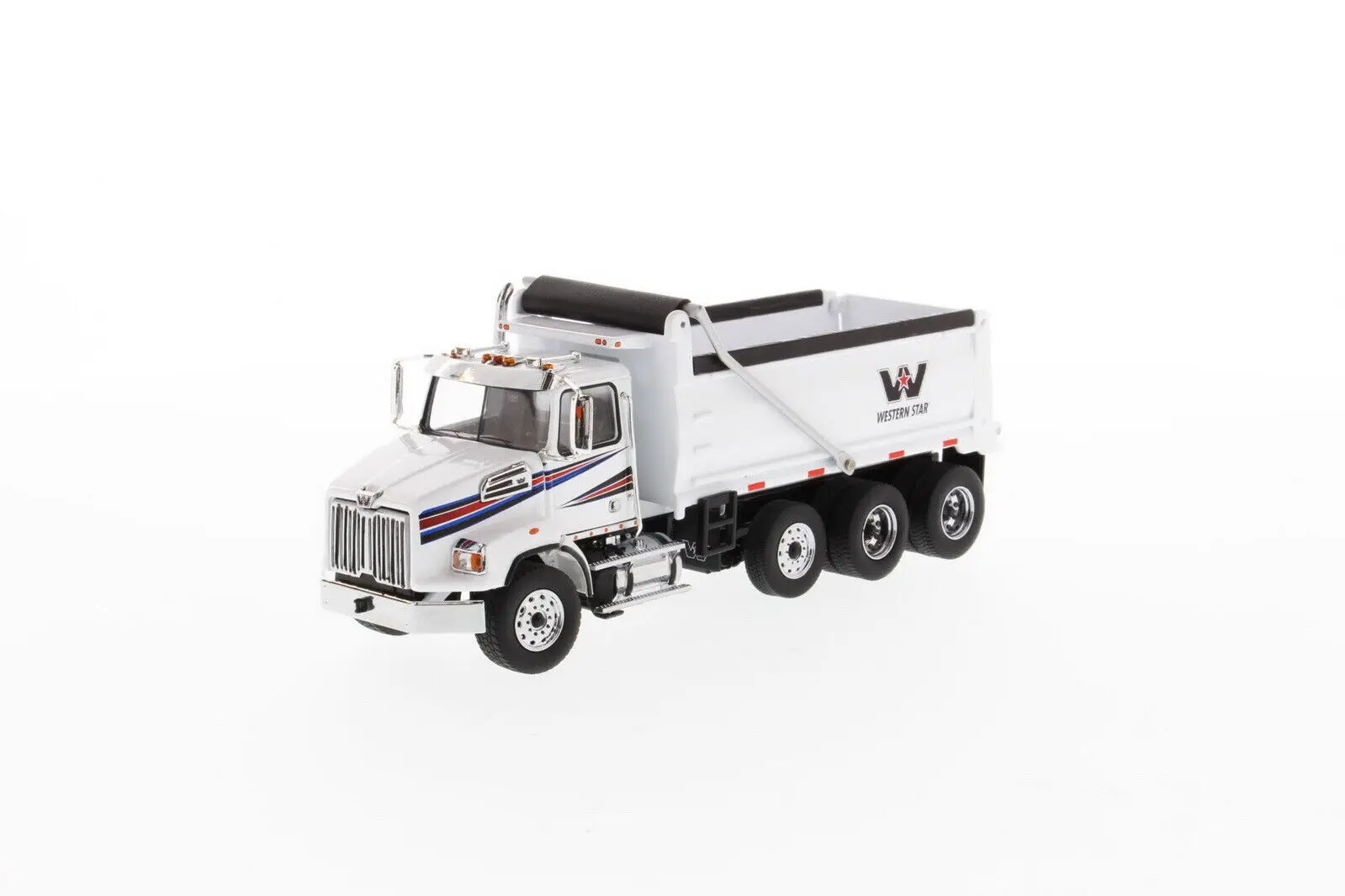 

WESTERN STAR 4700 SB DUMP TRUCK WHITE WITH WHITE DUMP 1:50 DIECAST MASTERS 71034