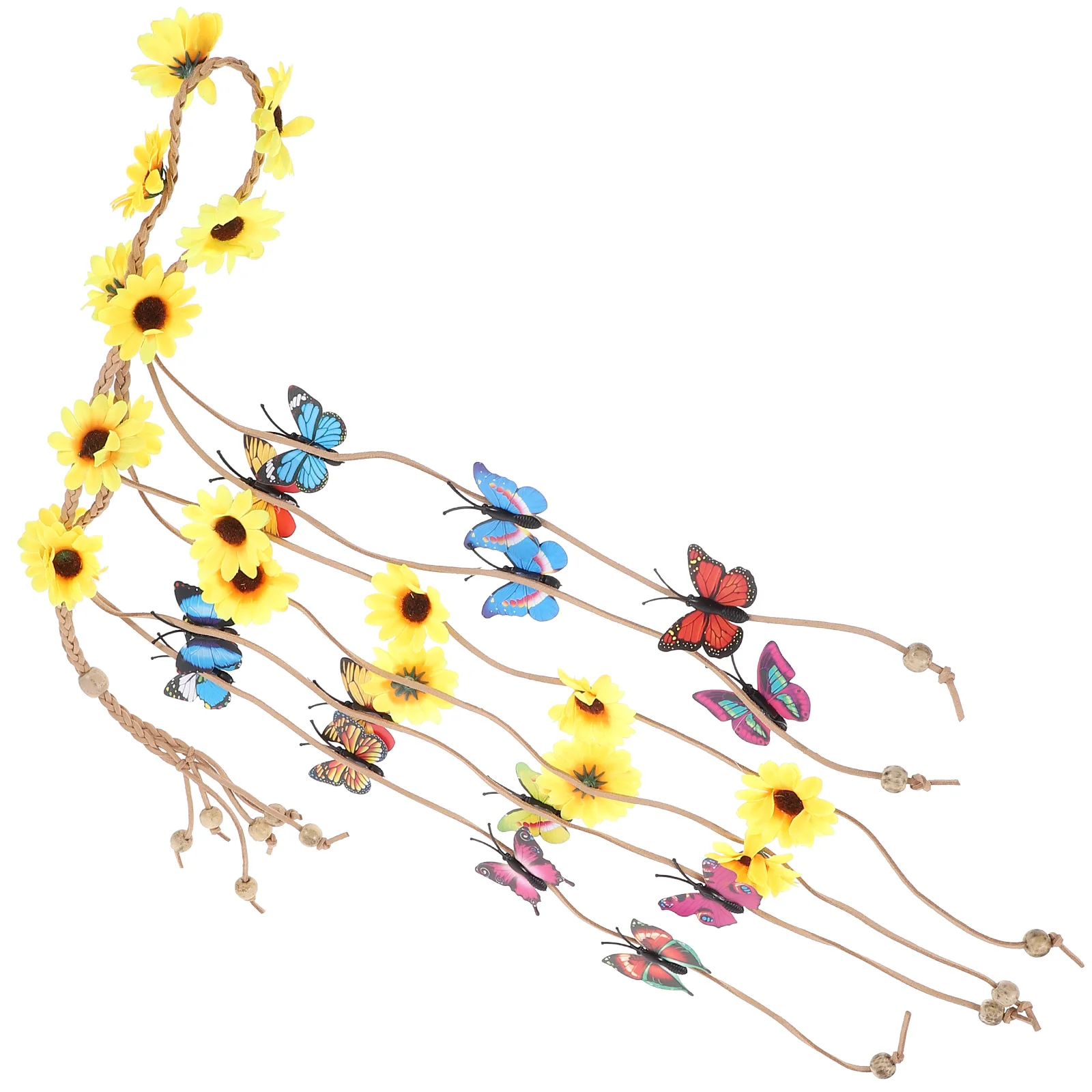 

Sunflower Fabric Lightweight Comfortable Women Hairband Adjustable Floral Bohemian Flower Headband Accessories Bohemian Gifts