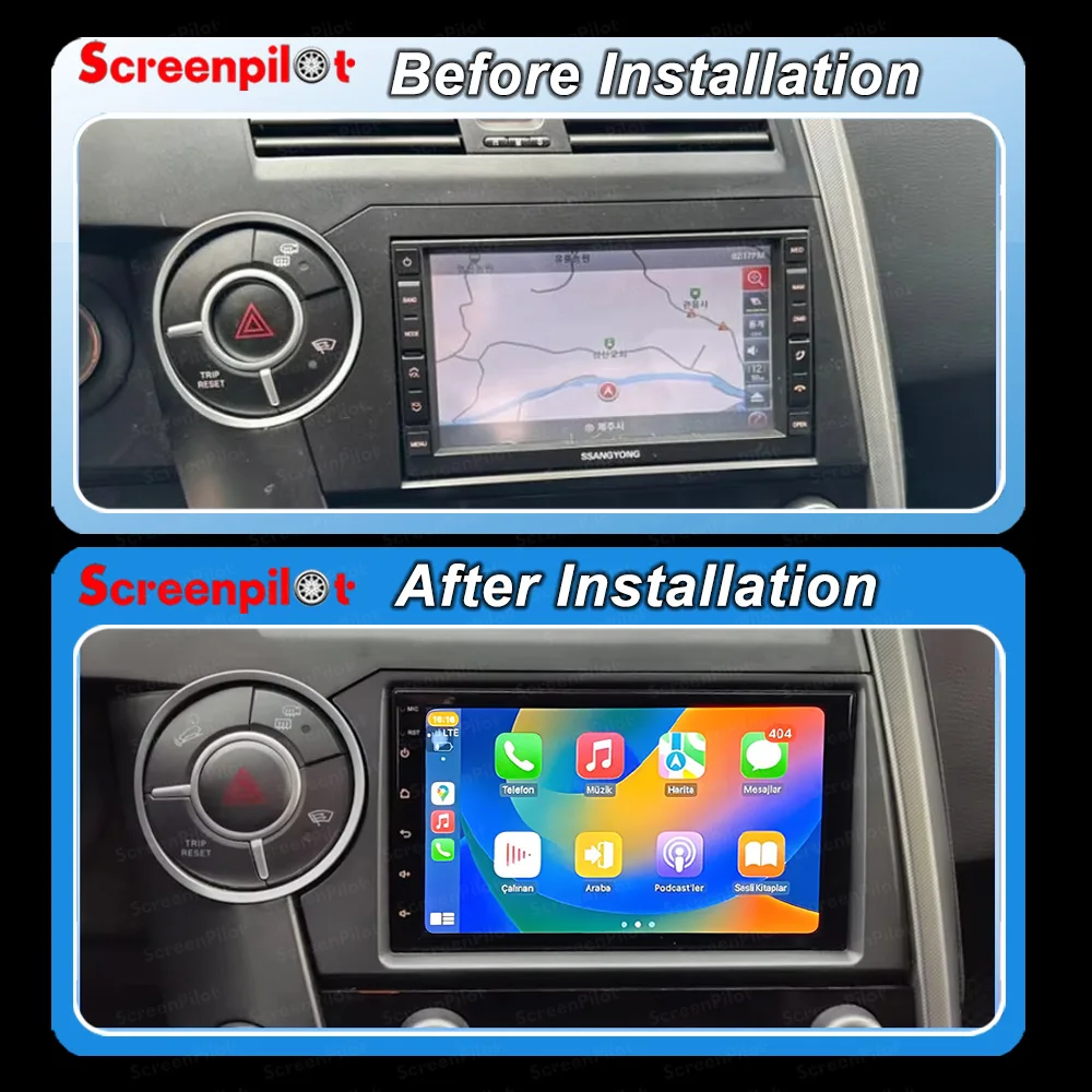 Android Car Multimedia Stereo For SsangYong Kyron Actyon 2005-2013 Radio GPS Navigation Player DSP Carplay WIFI Auto HDR No 2din - view 2