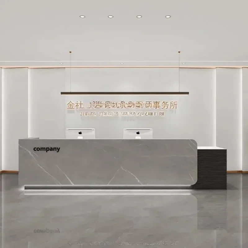 BCompany front desk reception desk simple modern sales department hotel lobby bar custom paint checkout page counter