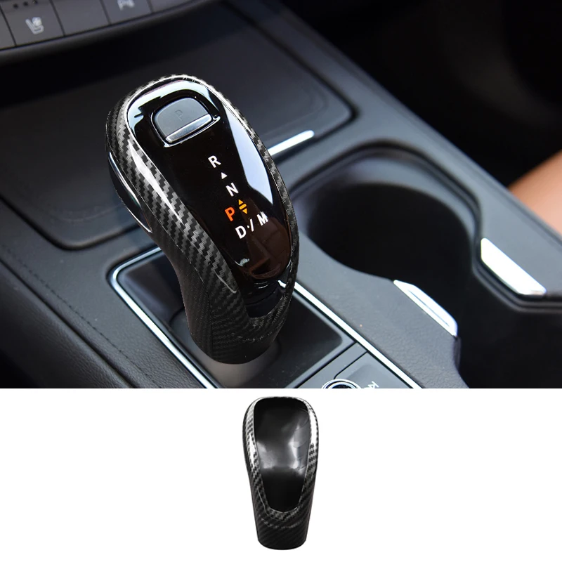 

Car Carbon Fiber Gear Shift Knob Cover Italy Super Suede Auto Interior Decoration Accessories For Cadillac XT4 XT5 XT6 CT5 CT6