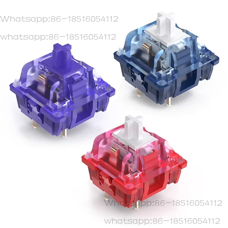 EVO Switch Evolution Linear Tactile 45g 50g mx stem switch for mechanical keyboard 50m Factory Lubed PC Nylon POK Red Purple