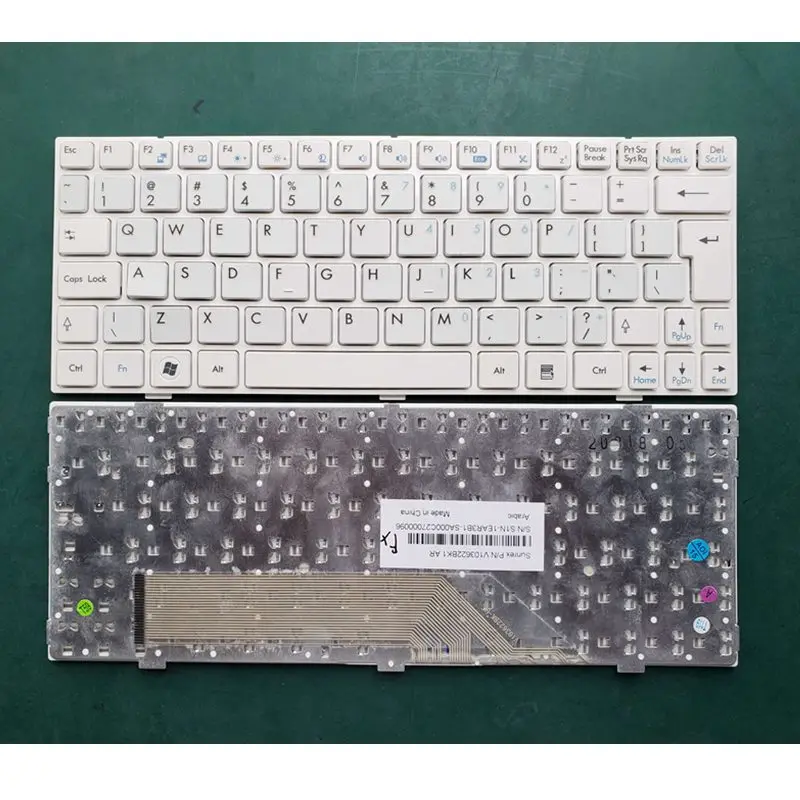 

New for MSI Wind U135 U135dx U160 U160dx U180 White Frame White UI/UK Layout Replacement Laptop Keyboard