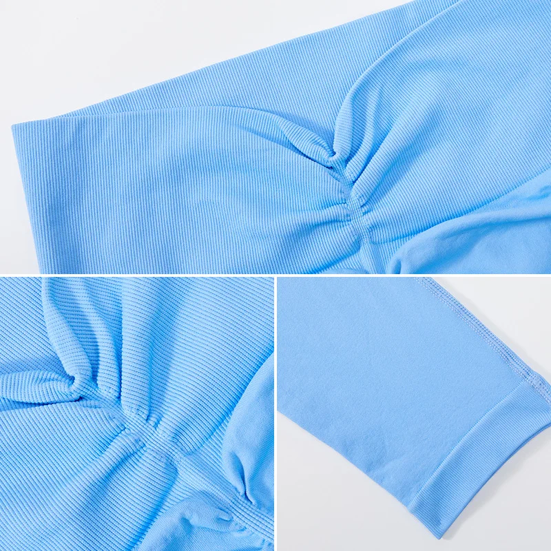 여성용 하이 웨이스트 이음매없는 요가 바지 부티 리프팅 빠른 드라이 야외 러닝 압축 피트니스 레깅스 스포츠웨어