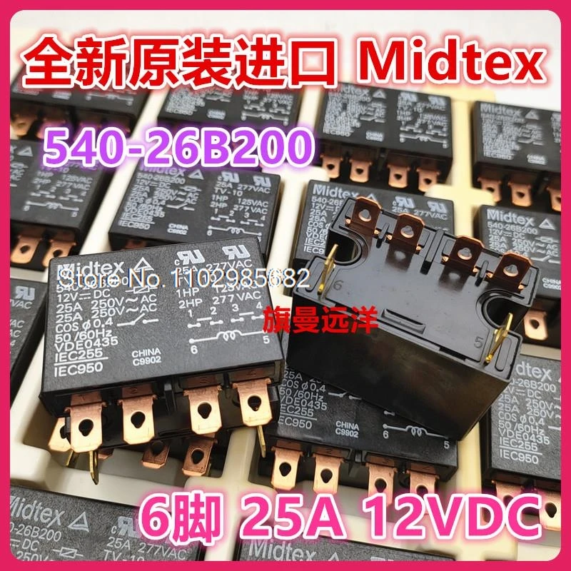 540-26B200  Midtex  12V 12VDC 6 25A