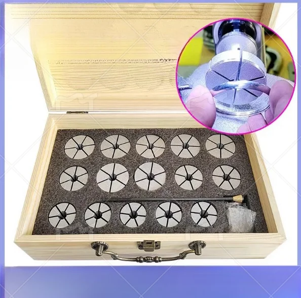 Herramienta de reparación de relojes TLF de 8mm, juego de 30 Uds., 30/35/40MM, torno de reloj personalizado, mandril, caja de reloj, reparación de cubierta trasera, pulido y molienda