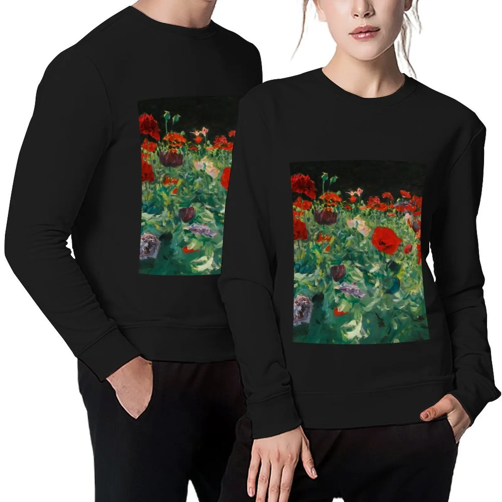 

Funny Gift For John Singer Sargent Poppies Gifts For Fan Pullover men's coat male clothes autumn aesthetic sweatshirts