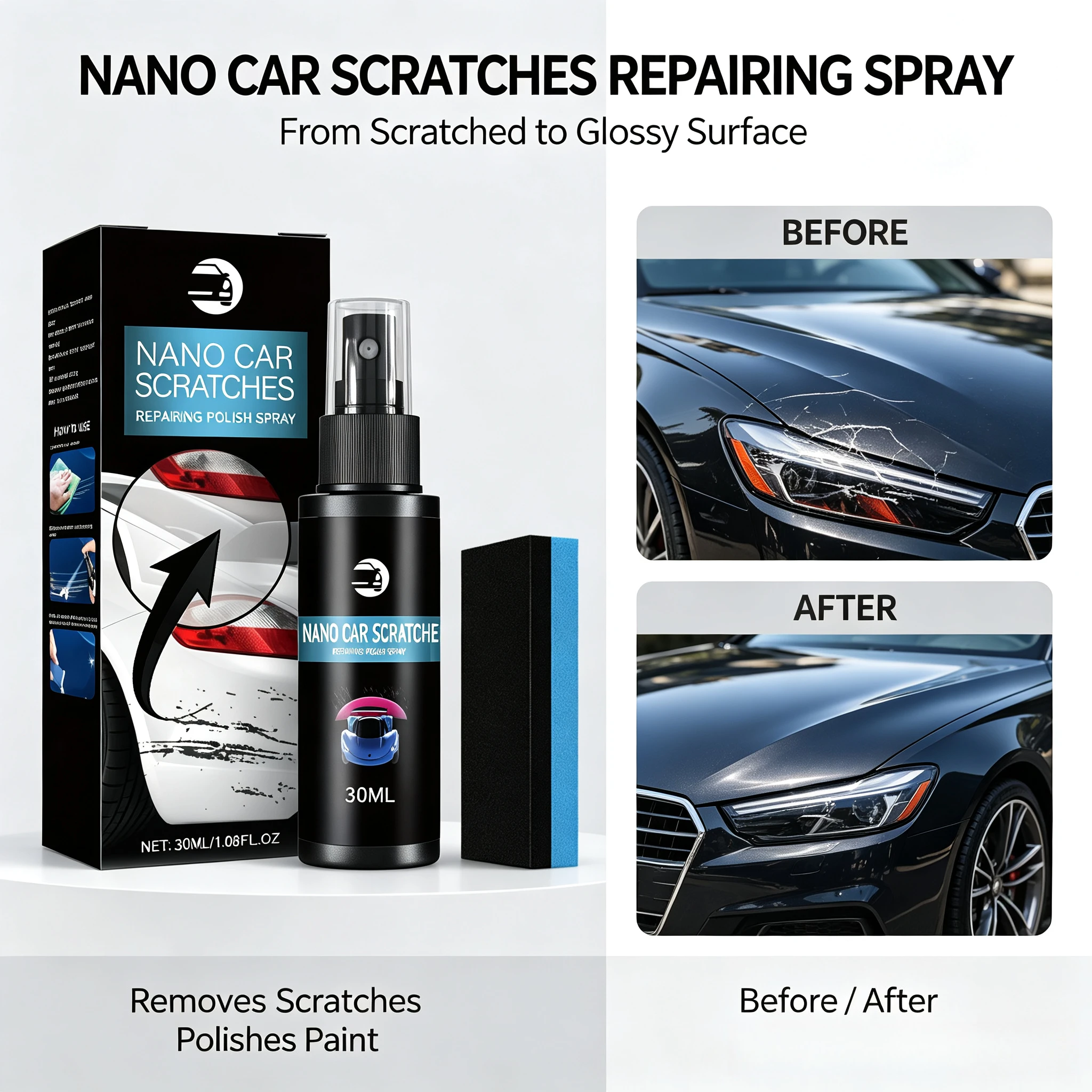 DIY Easy Use Car Scratch Repair Polish Paint Scratch Remover Auto Body Care Tool for Composite Material Repair All Vehicle Types